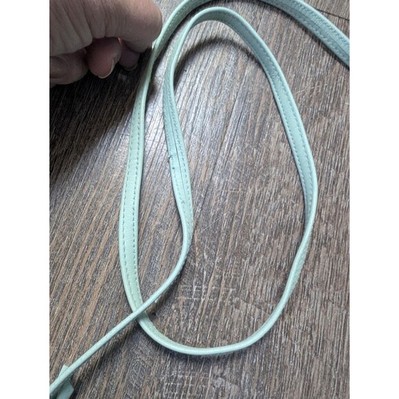 Mint Green Leather Purse by Samantha Scott: Medium Shoulder Crossbody Handbag - Picture 6 of 14